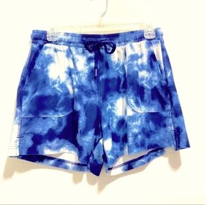Old Navy Active Women’s Breathe On Blue Tie Dye Summer Beach Shorts
